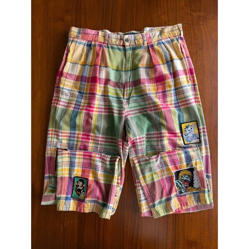 Polo Ralph Lauren Urban Renewal Reworked Madras Plaid Pants - Size 34x32 - Picture 2 of 6